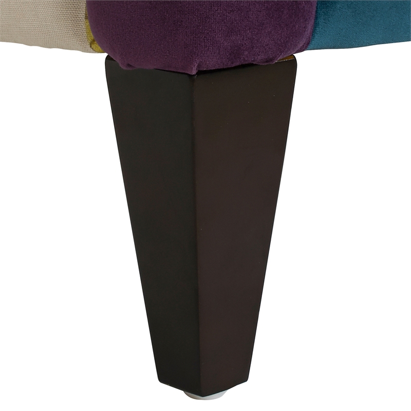 Anya Wingback Accent Arm Chair Multicolored Floral