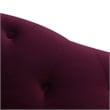 Samuel Tufted Roll Arm Chaise Lounge Burgundy