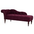 Samuel Tufted Roll Arm Chaise Lounge Burgundy