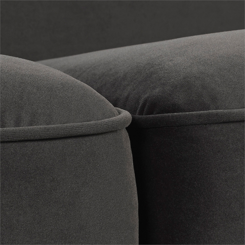 Legacy Camelback Sofa Nailhead Accents Dark Charcoal Grey Cymax Business