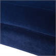 Alana Lawson Accent Arm Chair Metal Casters Navy Blue