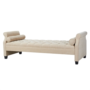 jennifer taylor home eliza roll arm sofa bed with bolster pillows
