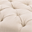 Lewis Bolster Arm Entryway Polyester Cream Bench