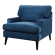 Enzo Recessed Arm Lawson Accent Chair Satin Teal