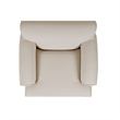 Alana Lawson Accent Arm Chair Metal Casters Sky Neutral