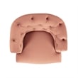 Katherine Tufted Accent Chair Peach Orange Velvet