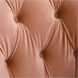 Katherine Tufted Accent Chair Peach Orange Velvet