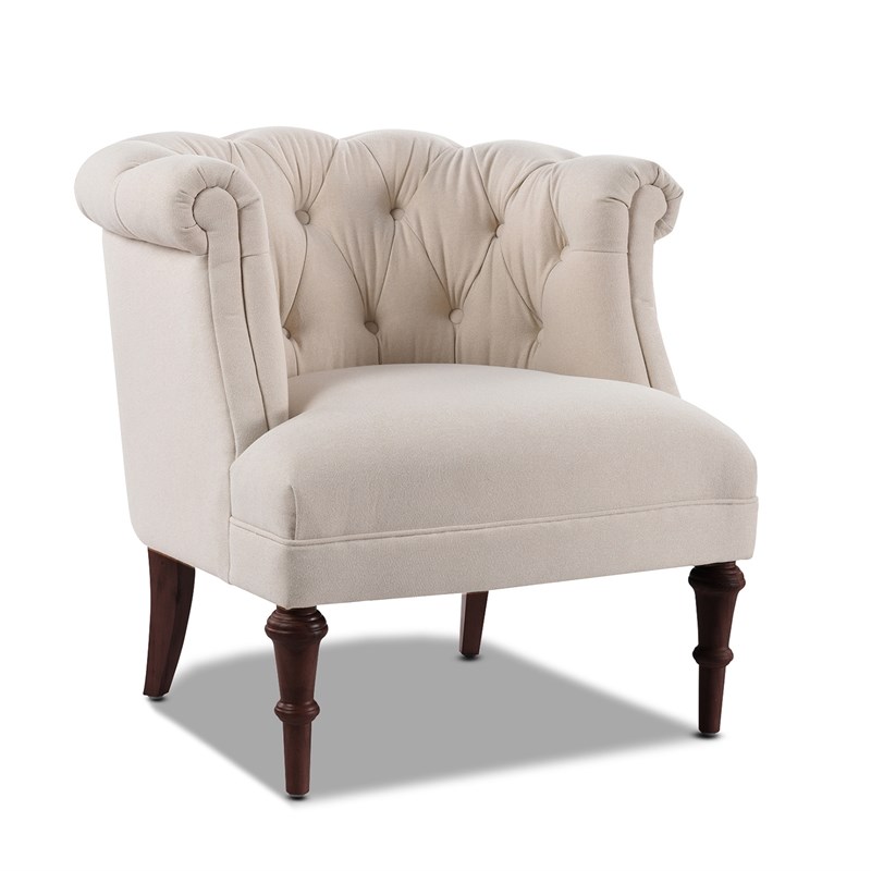 Katherine Tufted Accent Chair Sky Neutral