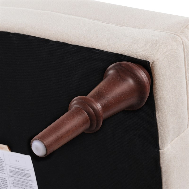 Katherine Tufted Accent Chair Sky Neutral