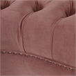 La Rosa Victorian Tufted Accent Chair Ash Rose Velvet Pink