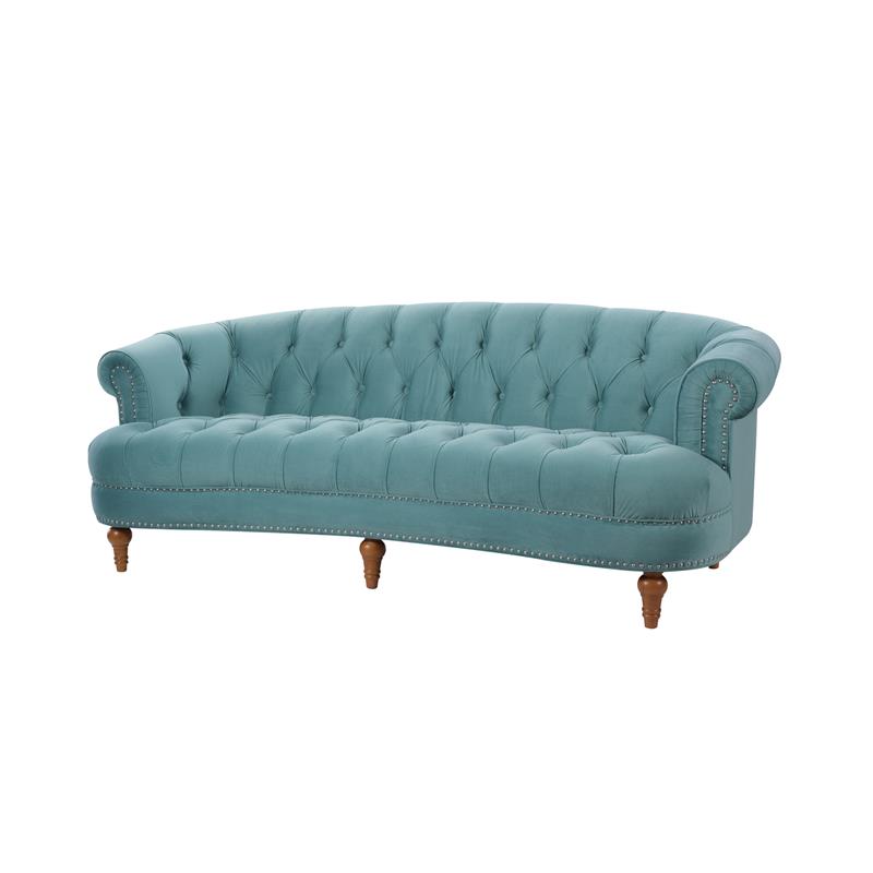 La Rosa Chesterfield Tufted Sofa Arctic Blue | eBay