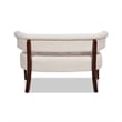 Jennifer Taylor Home Jared Roll Arm Tufted Polyester Fabric Bench in Cream