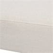 Jennifer Taylor Home Jared Roll Arm Tufted Polyester Fabric Bench in Cream