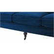 2 Piece Sofa Set with Sofa and Accent Chair in Navy Blue