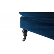 3 Piece Sofa Set with Sofa and Set of Two Chair in Navy Blue