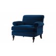 2 Piece Set of Accent Arm Chair in Navy Blue
