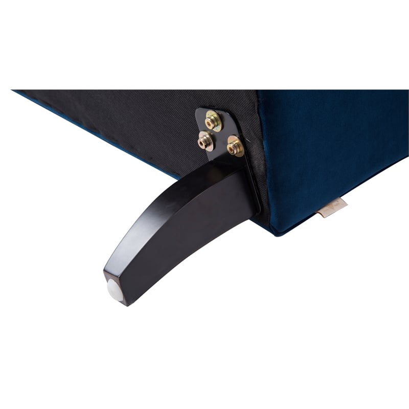 2 Piece Set of Accent Arm Chair in Navy Blue