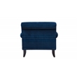 2 Piece Set of Accent Arm Chair in Navy Blue