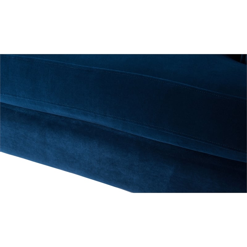 2 Piece Set of Accent Arm Chair in Navy Blue