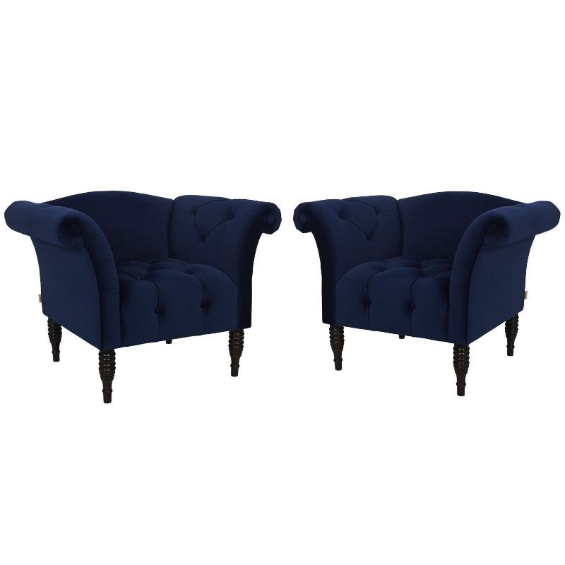 Blue Accent Chair Set Of 2 ~ teamdesignqatar