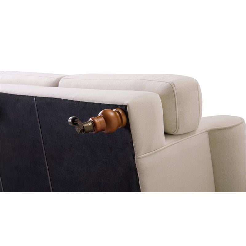 2 Piece Sofa Set with Recessed Arm Sofa and Accent Arm Chair