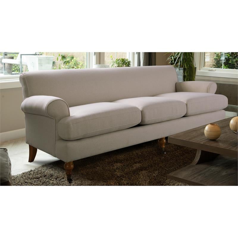 2 Piece Sofa Set with Recessed Arm Sofa and Accent Arm Chair