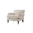 2 Piece Chair Set of Accent Arm Chair Metal Casters
