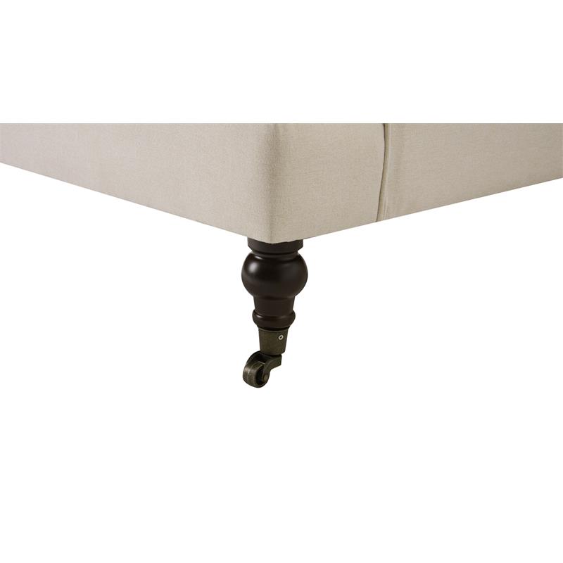 2 Piece Chair Set of Accent Arm Chair Metal Casters