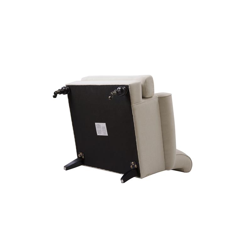 2 Piece Chair Set of Accent Arm Chair Metal Casters