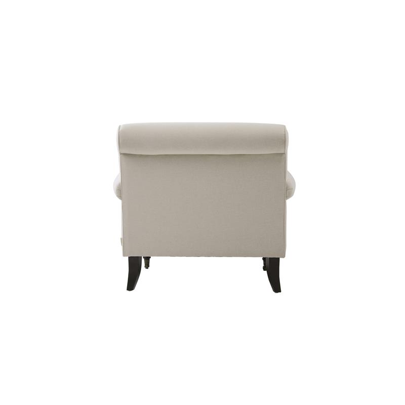 2 Piece Chair Set of Accent Arm Chair Metal Casters