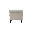 2 Piece Chair Set of Accent Arm Chair Metal Casters