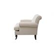 2 Piece Chair Set of Accent Arm Chair Metal Casters