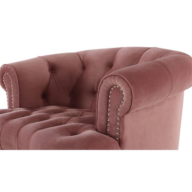 2 Piece Chair Set of Victorian Tufted Accent Chair