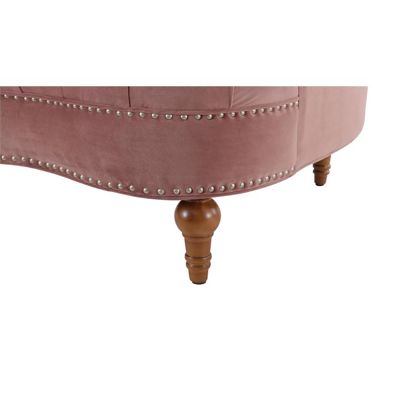 2 Piece Chair Set of Victorian Tufted Accent Chair