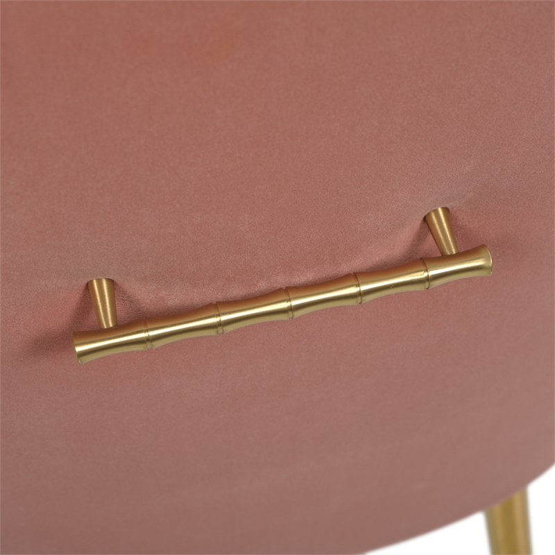 Jennifer Taylor Home Ivy Mid-Century Modern Accent Desk Chair Blush Pink