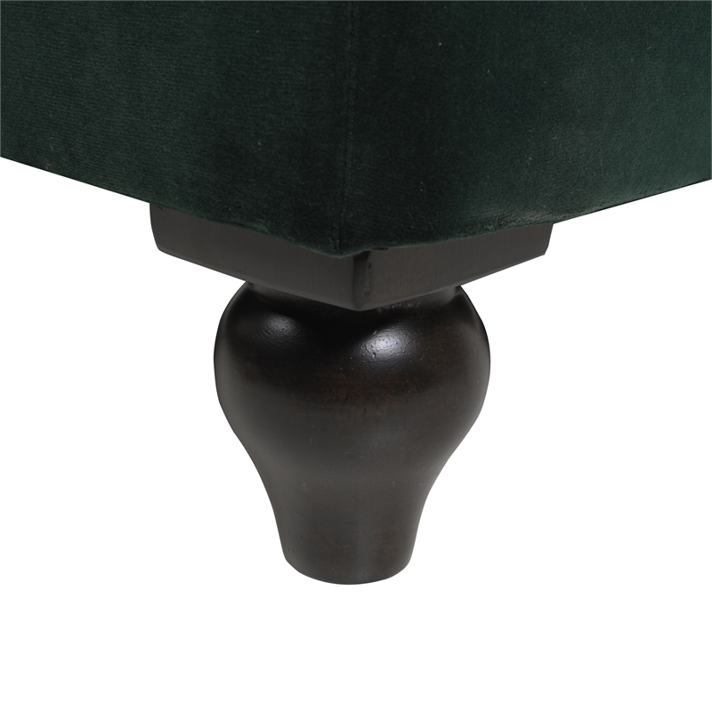 Jennifer Taylor Home Winston Tufted Chesterfield Sofa Forest Green