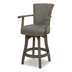 Jennifer Taylor Home Williams 27&quot Counter Height Bar Stool Dark Heathered Grey