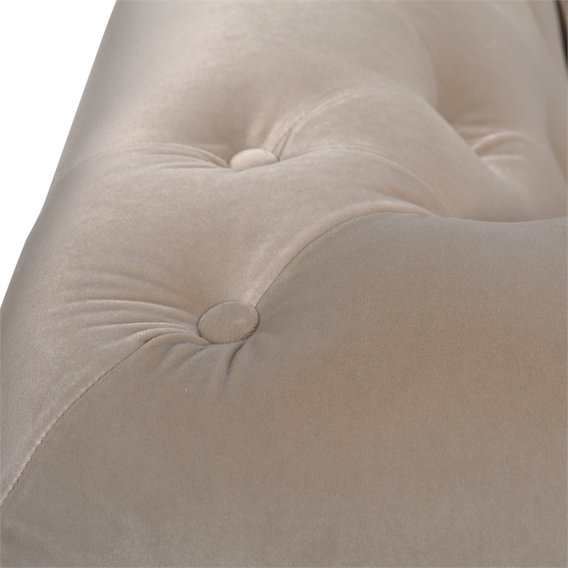 Jennifer Taylor Home Winston Tufted Chesterfield Sofa Mink