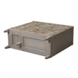 Jennifer Taylor Home Dauphin Handpainted Entryway Storage Cabinet Grey Cashmere