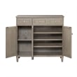 Jennifer Taylor Home Dauphin Handpainted Entryway Storage Cabinet Grey Cashmere