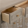 Jennifer Taylor Home Dauphin Handpainted Entryway Storage Cabinet Grey Cashmere