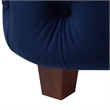 Jennifer Taylor Home Brooklyn Tufted Bed King Navy Blue Velvet