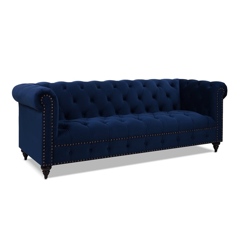 Alto 88 Tufted Chesterfield Sofa Navy Blue Velvet By Jennifer Taylor Home 63022 3 859 Alto 88 Tufted Chesterfield Sofa Navy, Jennifer Taylor Furniture