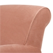 Alana Lawson Accent Arm Chair Metal Casters Peach Orange
