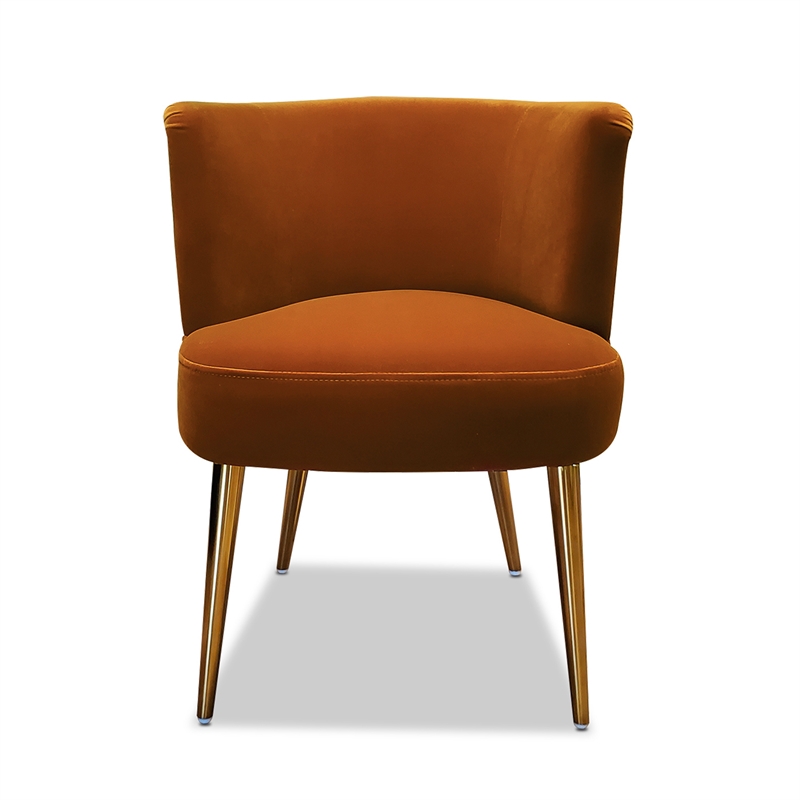 Burnt orange 2024 cocktail chair