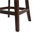 Holmes Tufted High-Back 360 Swivel Counter-Height Barstool Tan Brown