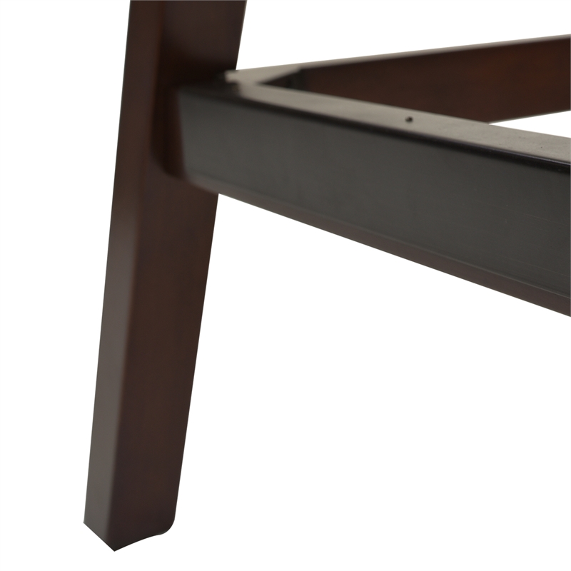 Holmes Tufted High-Back 360 Swivel Counter-Height Barstool Tan Brown