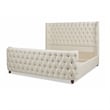 Jennifer Taylor Home Brooklyn Tufted Bed King Light Beige Linen