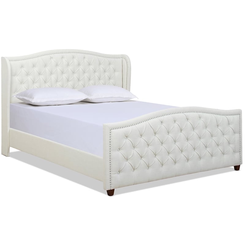 Jennifer Taylor Home Marcella Upholstered Bed California King Antique ...