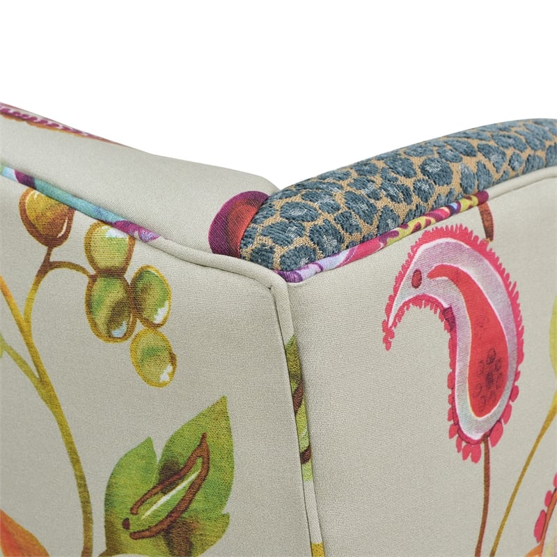 Jennifer Taylor Home Anya Arm Chair Floral & Leopard